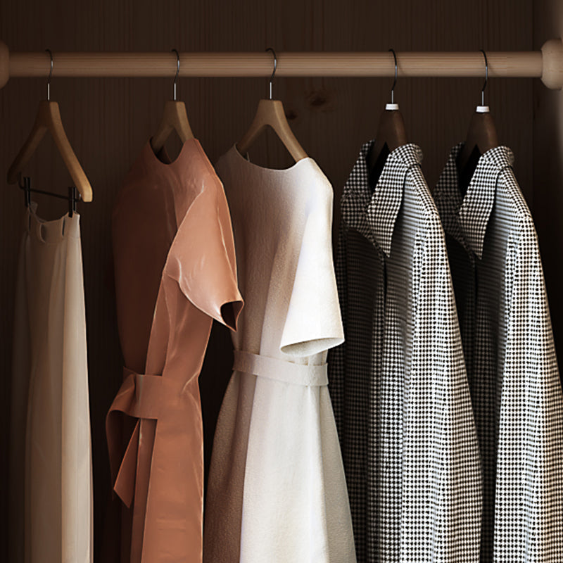 Traditional Walnut Solid Wood Wardrobe Freestanding Wardrobe Armoire with Drawers