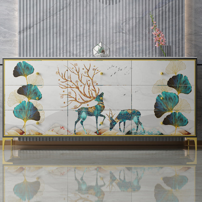 Classic Glam Dresser Manufactured Wood Storage Chest Dresser