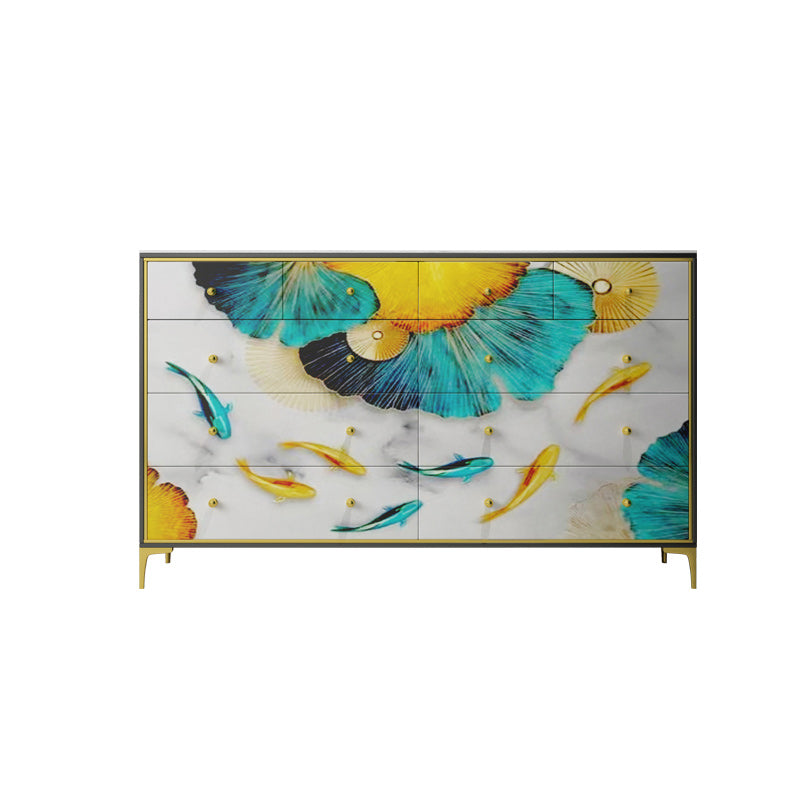 Classic Glam Dresser Manufactured Wood Storage Chest Dresser