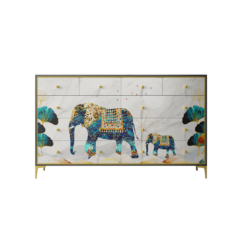 Classic Glam Dresser Manufactured Wood Storage Chest Dresser