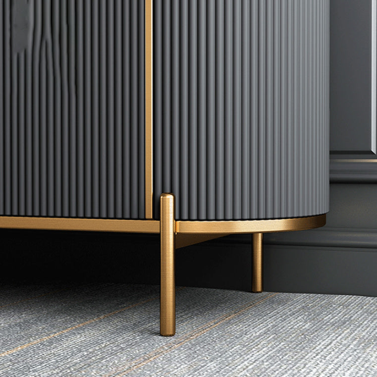 Wooden Dresser Glam Horizontal Storage Chest with Metal Legs