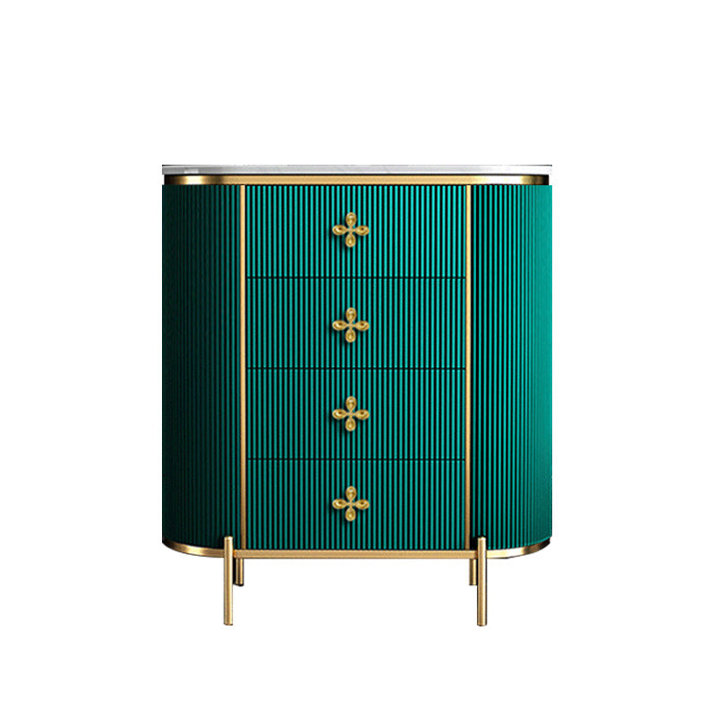 Wooden Dresser Glam Horizontal Storage Chest with Metal Legs