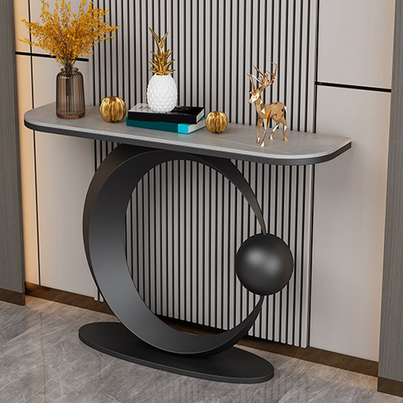 Contemporary Console Accent Table Half Moon Console Sofa Table