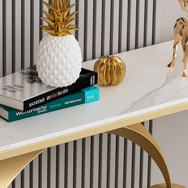 Contemporary Console Accent Table Half Moon Console Sofa Table