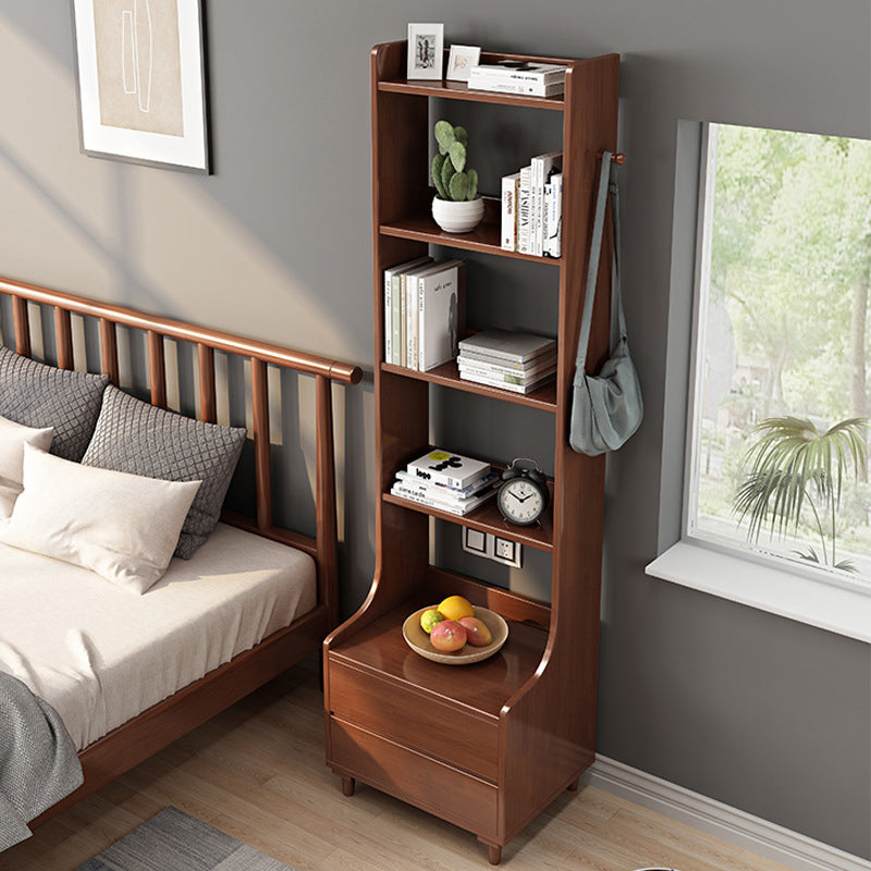 Solid Wood Accent Table Nightstand Modern Night Table for Bedroom