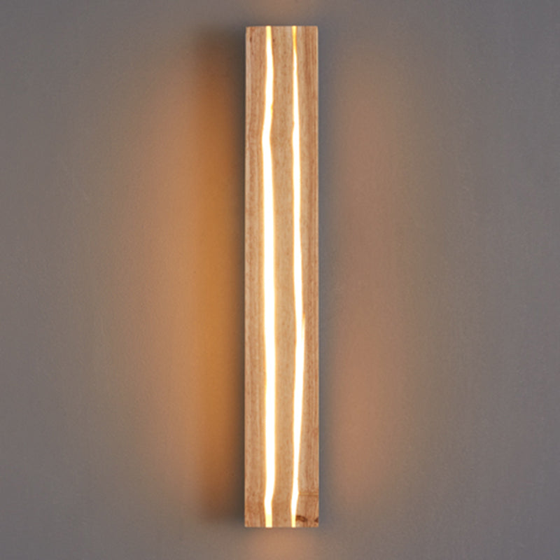 Contemporary Wooden Wall Light Fixture Simple Wall Light Sconce for Bedroom
