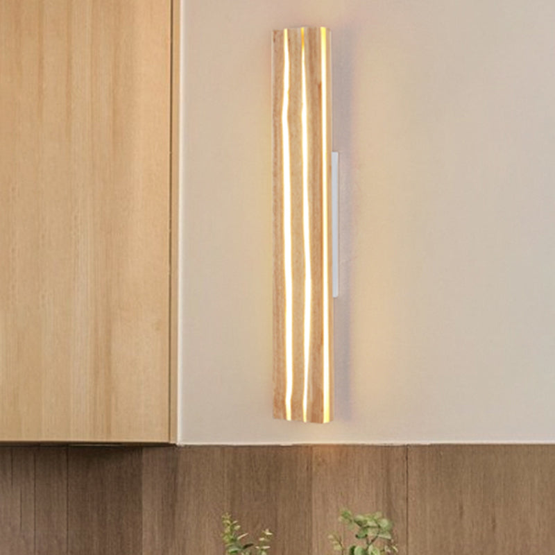 Contemporary Wooden Wall Light Fixture Simple Wall Light Sconce for Bedroom