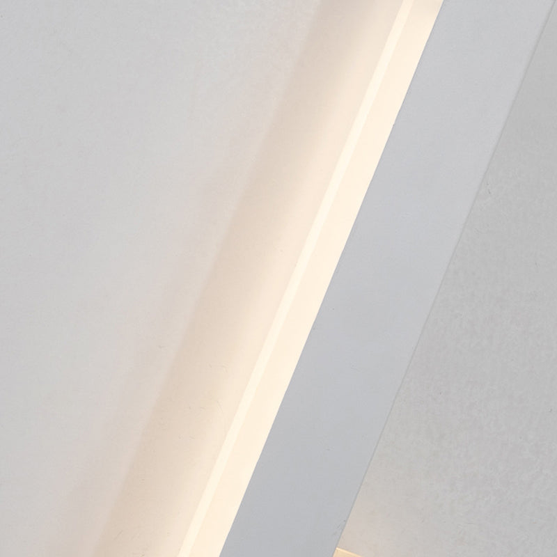 Modern Strip Wall Light Sconces Metal Black and White Sconces for Bedroom