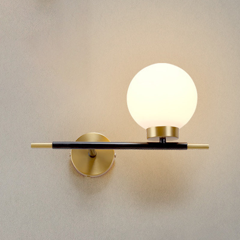 Nordic Style Wall Light Sconces Ball Shape Glass Wall Lamp for Living Room