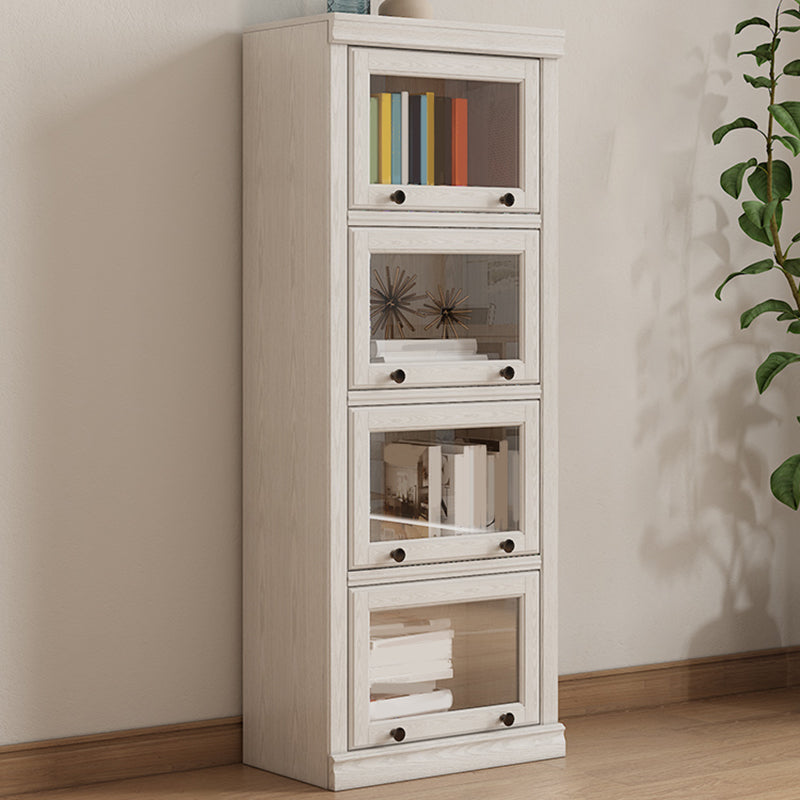 Modern Closed Back Standard Bookshelf Wooden Bookcase for Study Room