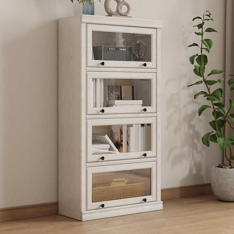 Modern Closed Back Standard Bookshelf Wooden Bookcase for Study Room