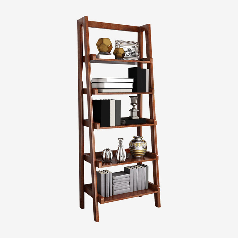 Scandinavian Open Back Standard Bookshelf Wooden Bookcase for Study Room