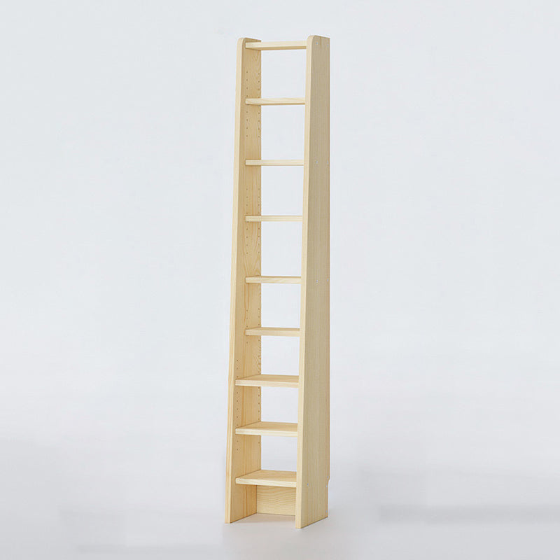 Modern Open Back Bookshelf Wooden Bookcase with Shelves for Study Room