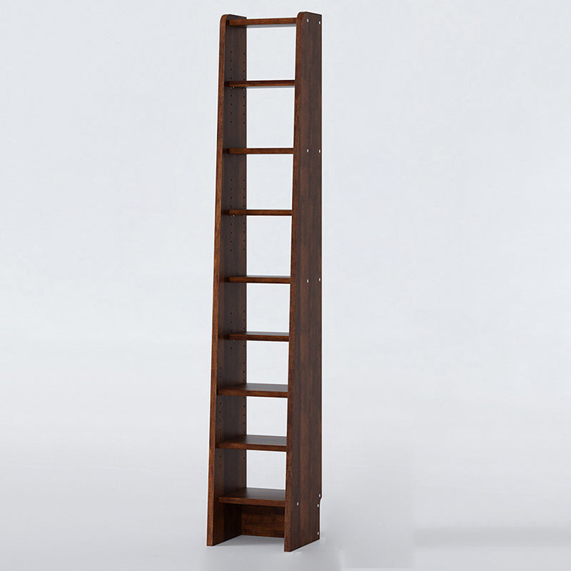 Modern Open Back Bookshelf Wooden Bookcase with Shelves for Study Room