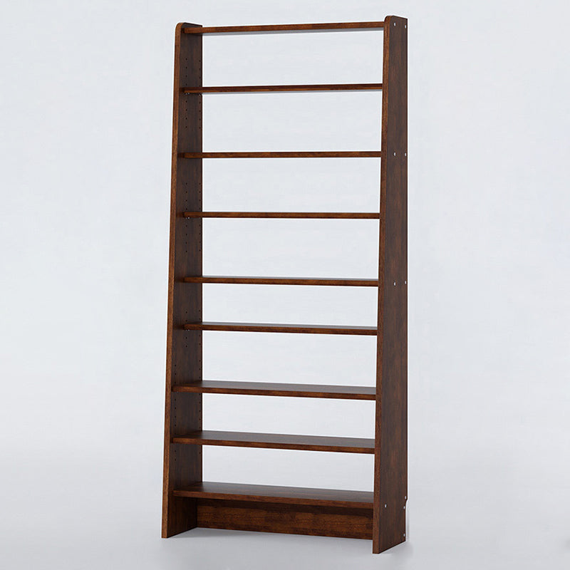 Modern Open Back Bookshelf Wooden Bookcase with Shelves for Study Room