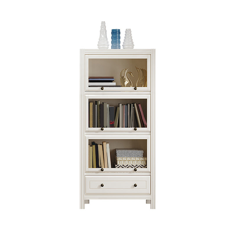 Modern Bookshelf Closed Back Standard Wooden Bookcase for Study Room