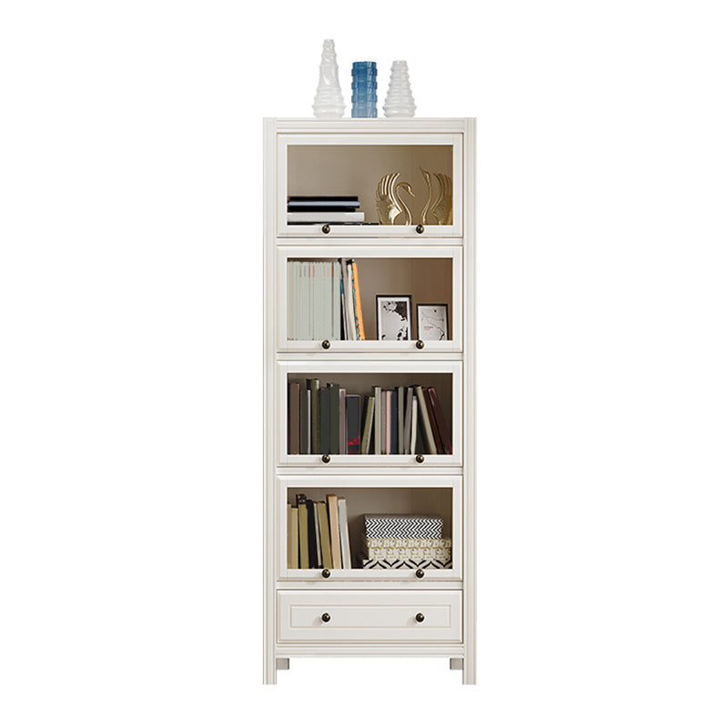 Modern Bookshelf Closed Back Standard Wooden Bookcase for Study Room