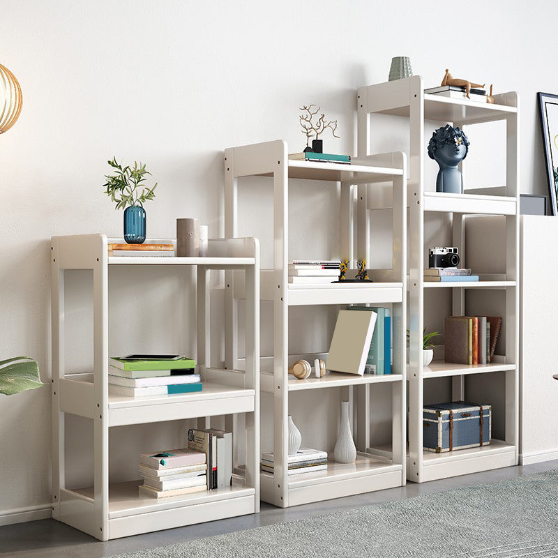 Scandinavian Style Bookshelf Open Back Standard Wooden Bookcase