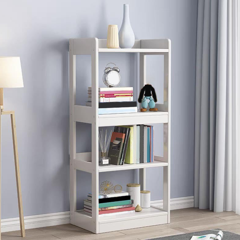 Scandinavian Style Bookshelf Open Back Standard Wooden Bookcase