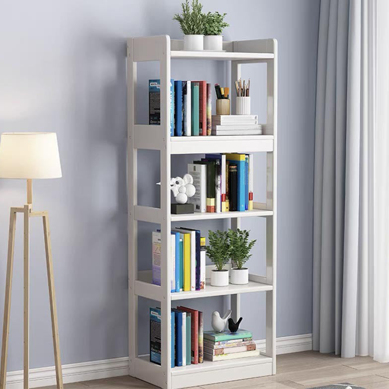Scandinavian Style Bookshelf Open Back Standard Wooden Bookcase