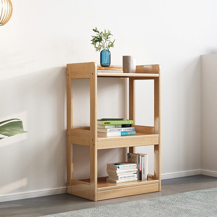 Scandinavian Style Bookshelf Open Back Standard Wooden Bookcase