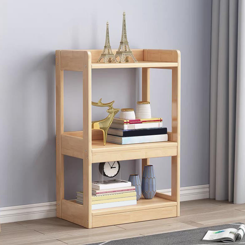 Scandinavian Style Bookshelf Open Back Standard Wooden Bookcase