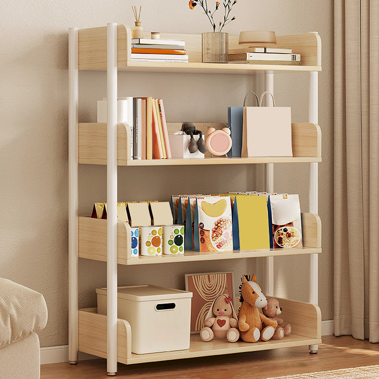 Engineered Wood Bookshelf Standard Open Back Scandinavian Bookcase