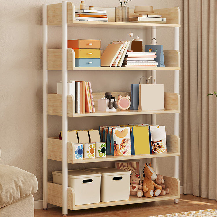 Engineered Wood Bookshelf Standard Open Back Scandinavian Bookcase