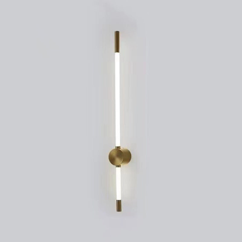 Golden/Black Linear Wall Light Sconces Modern LED Sconces for Living Room