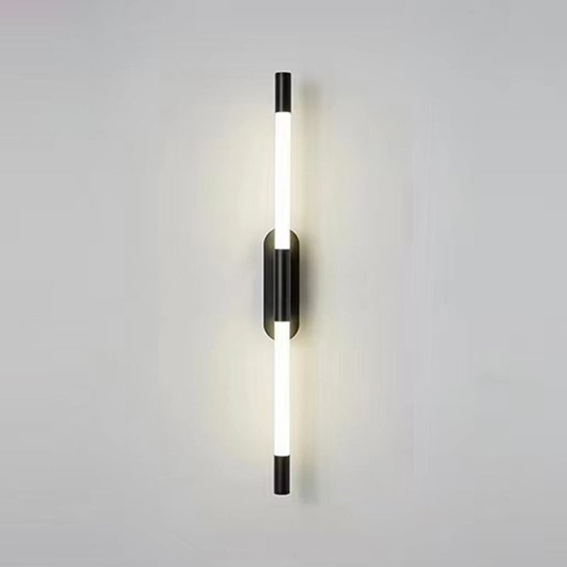 Golden/Black Linear Wall Light Sconces Modern LED Sconces for Living Room