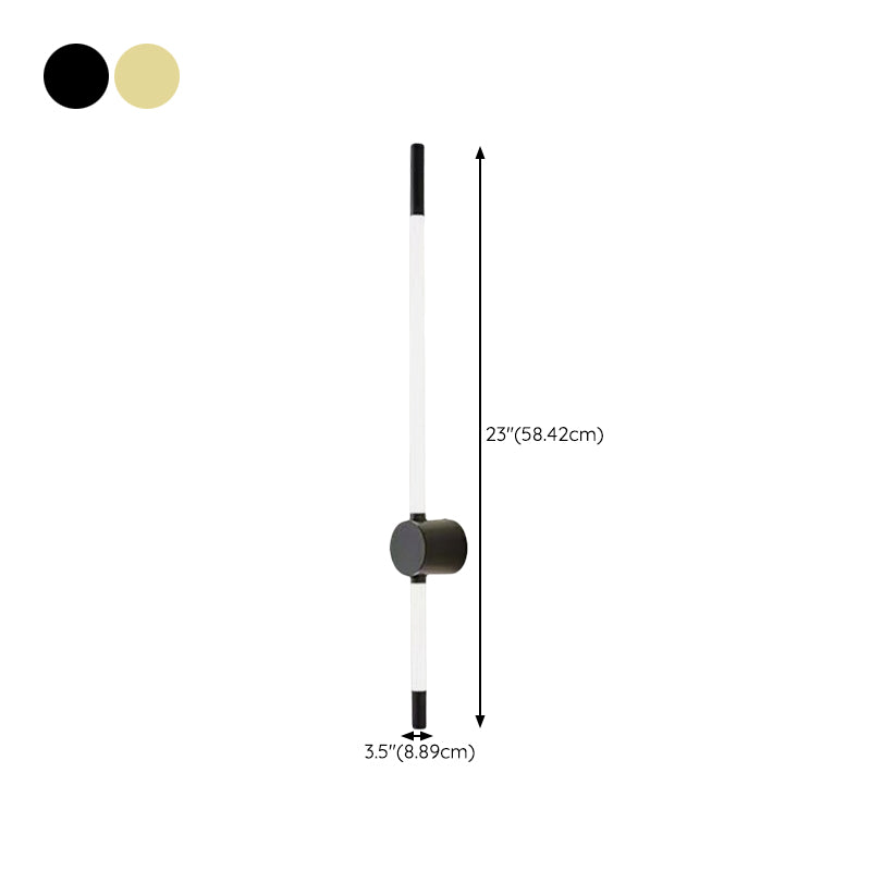 Golden/Black Linear Wall Light Sconces Modern LED Sconces for Living Room