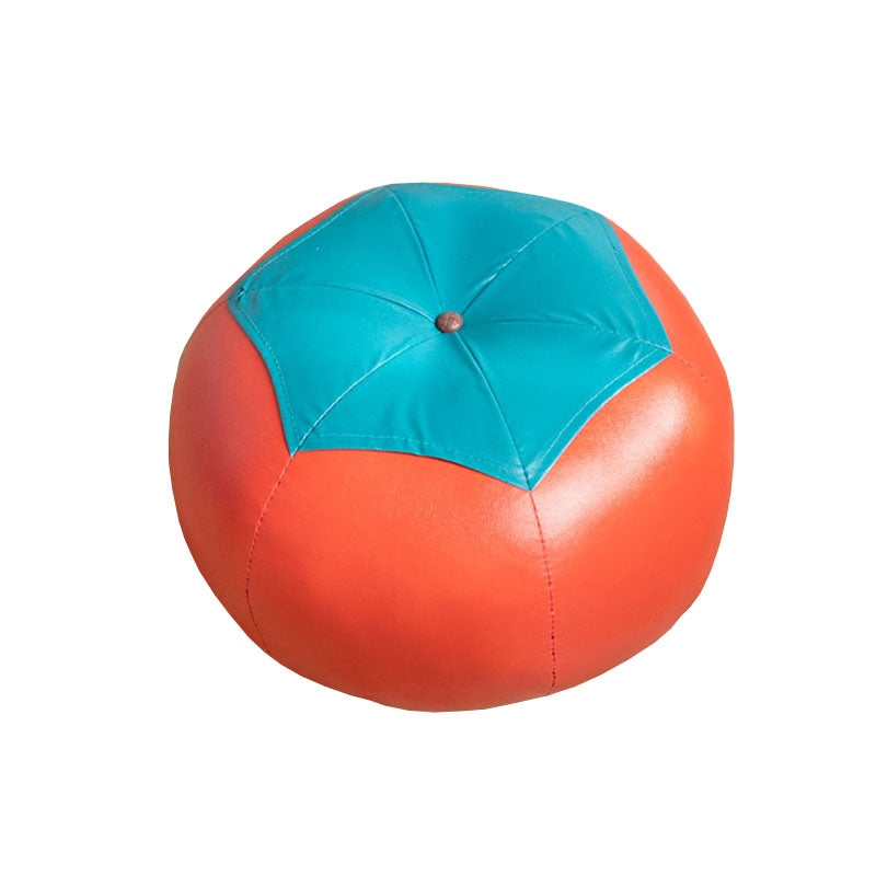 Leather Standard Stool Modern Style Simple Unique Shape Footstool