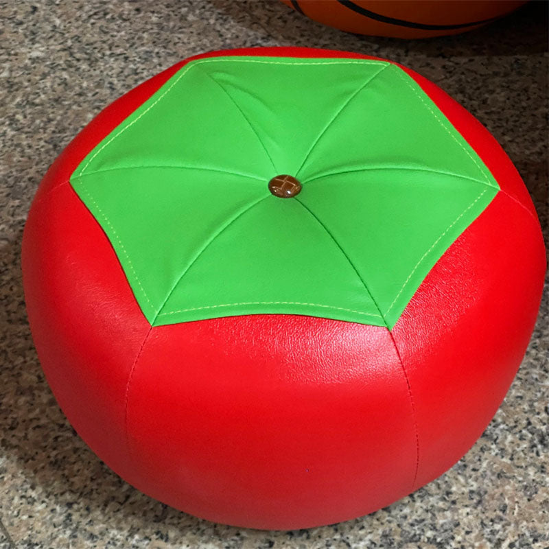 Leather Standard Stool Modern Style Simple Unique Shape Footstool