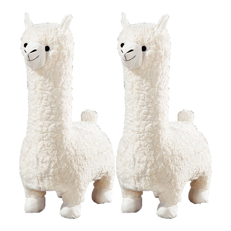 Plush Standard Stool Modern Simple Children's Alpaca Animal Stool