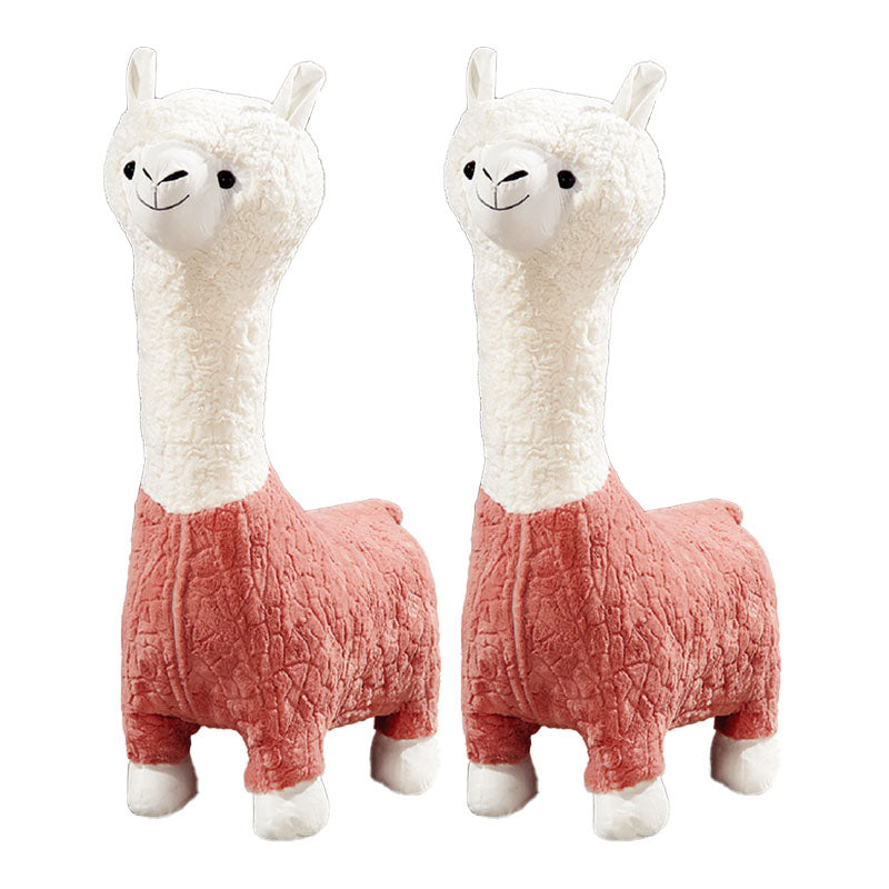 Plush Standard Stool Modern Simple Children's Alpaca Animal Stool