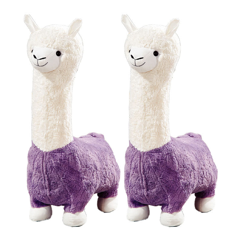 Plush Standard Stool Modern Simple Children's Alpaca Animal Stool