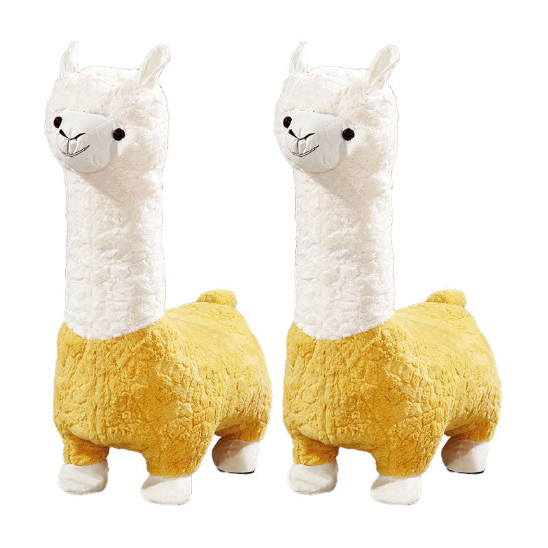Plush Standard Stool Modern Simple Children's Alpaca Animal Stool