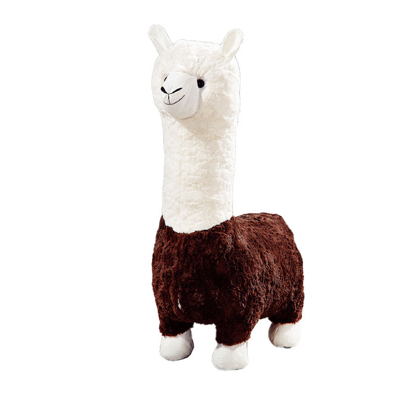 Plush Standard Stool Modern Simple Children's Alpaca Animal Stool