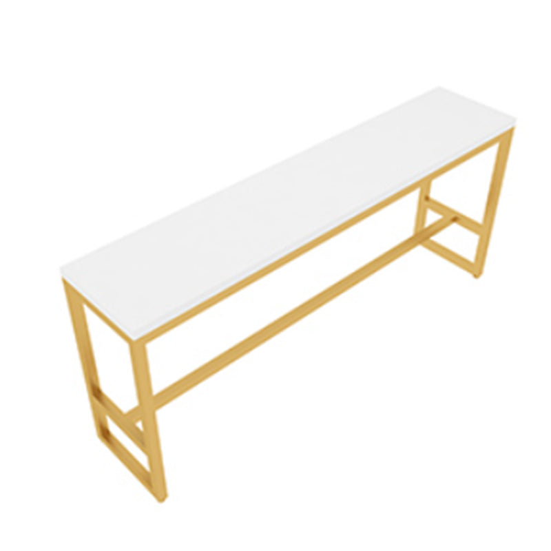 Glam Rectangle Wood Counter Table 1/6/11 Pieces Bar Table Set for Cafe