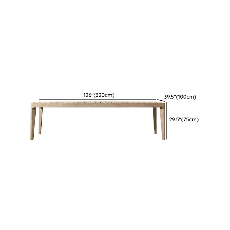 Boho Style Dining Set Wood Rectangular 1/7/8 Pieces Dining Set