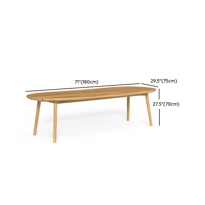 Teak Solid Wood Dining Set 1/3/5 Pcs Boho Natural Frame Patio Dining Table and Chairs