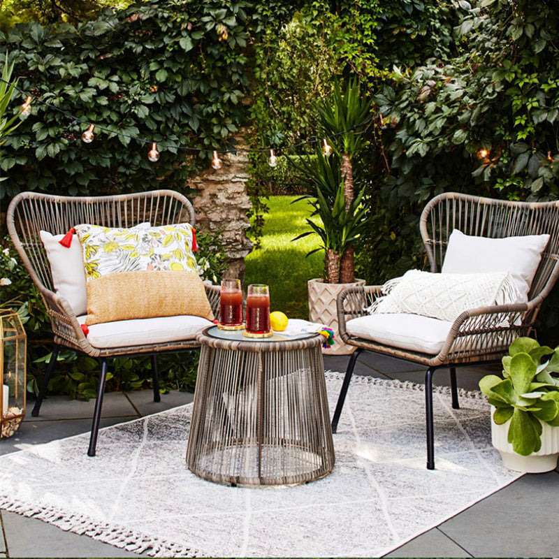 1/2/3 Pieces Patio Dining Table Set Modern Round Dining Table Set