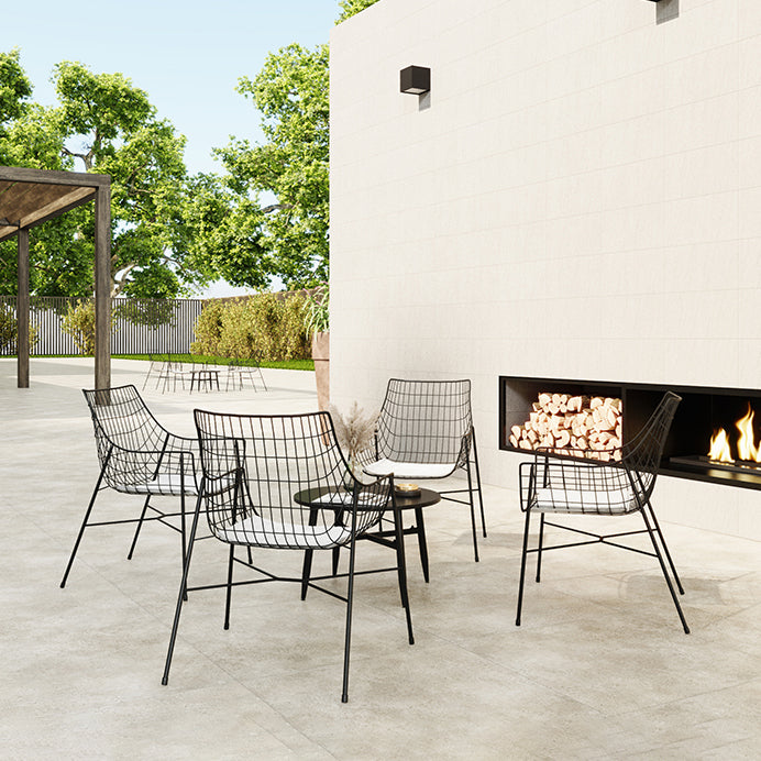 Boho Black Dining Set 1/2/3/4/5 Pieces Round Patio Dining Table Set