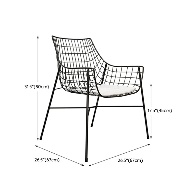 Boho Black Dining Set 1/2/3/4/5 Pieces Round Patio Dining Table Set