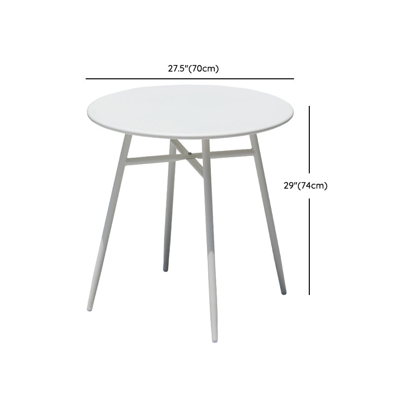 White Round Patio Dining Sets Boho 1/2/3/5/7 Pieces Dining Table Set