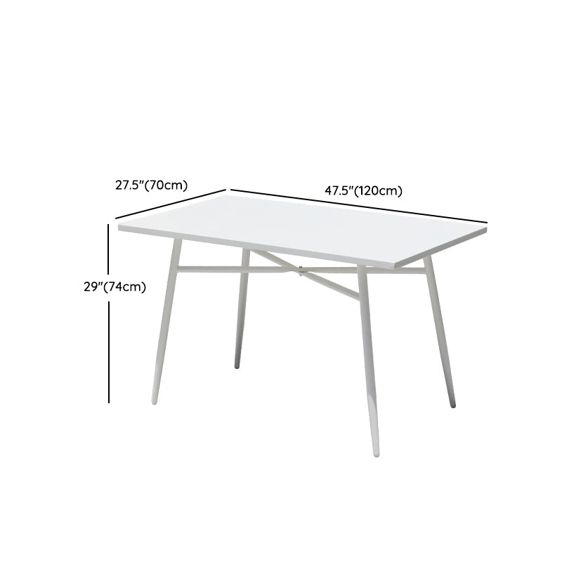 White Round Patio Dining Sets Boho 1/2/3/5/7 Pieces Dining Table Set