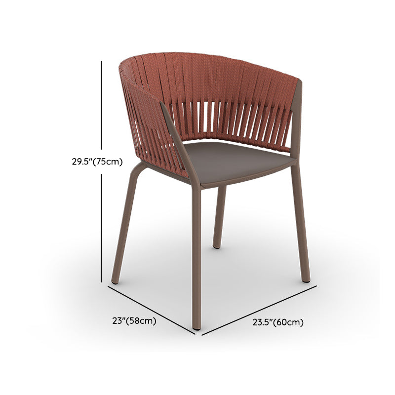 1/4/5 Pieces Patio Dining Table Set Metal Red Patio Dining Sets