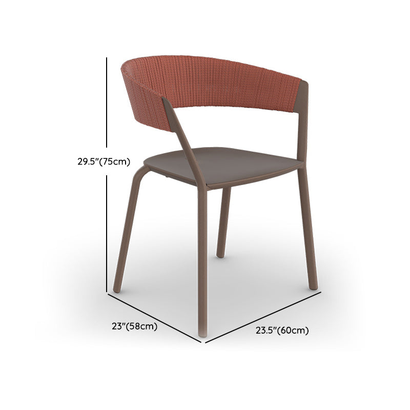 1/4/5 Pieces Patio Dining Table Set Metal Red Patio Dining Sets