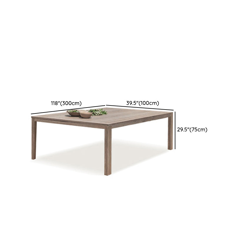 Solid Wood Dining Table Set 1/5/11 Pieces Boho Patio Dining Sets