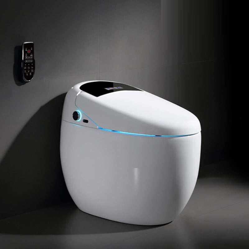 Contemporary Ceramic Flush Toilet Floor Mounted Toilet Bowl for Washroom